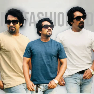 Men's High Spandex Cotton T-shirt - Combo 1