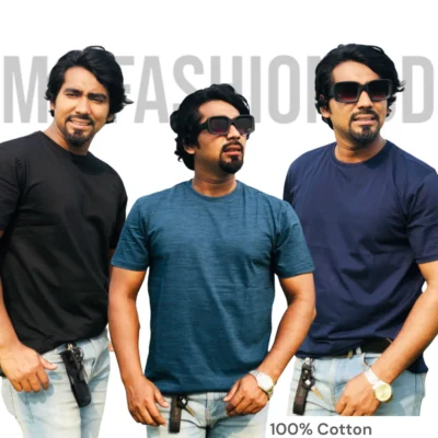 Men's High Spandex Cotton T-shirt - Combo 2