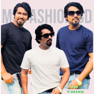 Men's High Spandex Cotton T-shirt - Combo 3