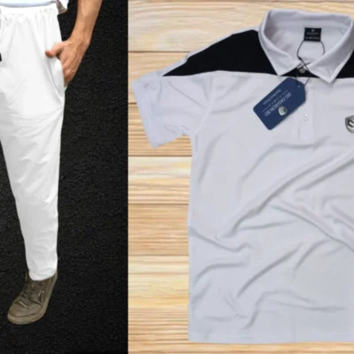 ★★★ Men's Premium Mesh Polo T-shirt & Trouser - Combo 8 ★★★