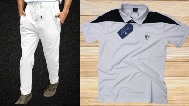 ★★★ Men's Premium Mesh Polo T-shirt & Trouser - Combo 8 ★★★