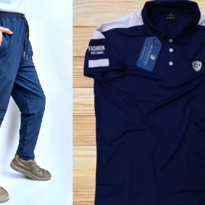 ★★★ Men's Premium Mesh Polo T-shirt & Trouser - Combo 6 ★★★