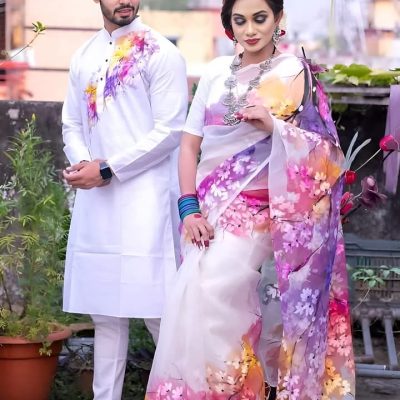 হ্যান্ড পেইন্টেড কাপল ড্রেস সেট - CD-12