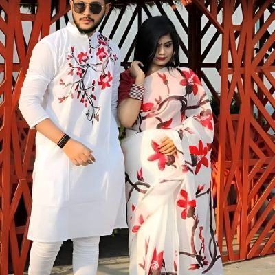 হ্যান্ড পেইন্টেড কাপল ড্রেস সেট - CD-13