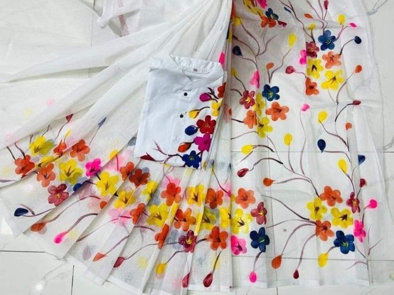 হ্যান্ড পেইন্টেড কাপল ড্রেস সেট - CD-14