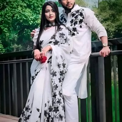 হ্যান্ড পেইন্টেড কাপল ড্রেস সেট - CD-15