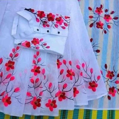 হ্যান্ড পেইন্টেড কাপল ড্রেস সেট - CD-17